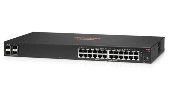Управляемый коммутатор HPE Aruba 6100 PoE  4SFP +370W (JL677A) L2