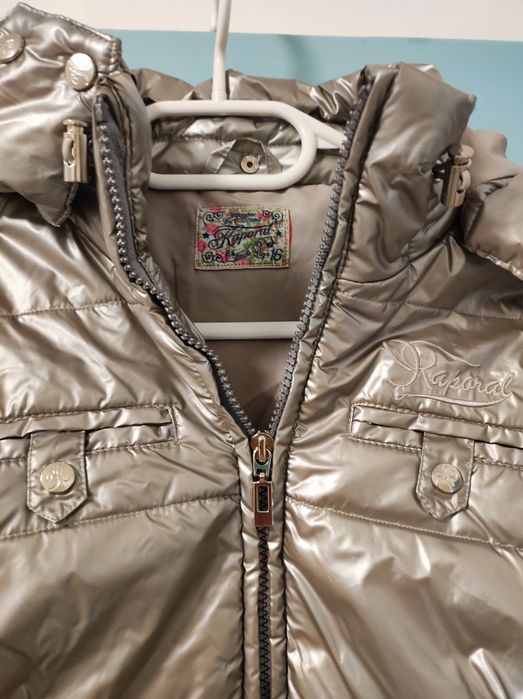 Момичешко сребристо яке