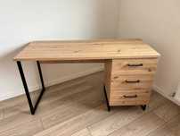 Birou cu sertare Sardinia RS, stejar artisan, 137.5 x 56 x 75 cm