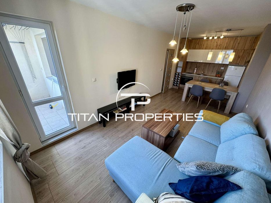 Дава се под наем Двустаен апартамент в Бургас, Меден рудник - зона В - 65 кв.м за 367.2 € - Снимка #1