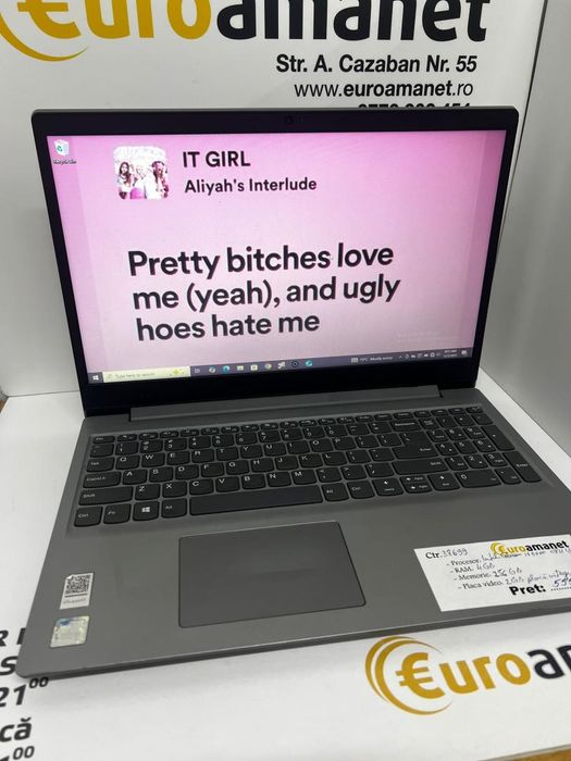 Laptop Lenovo Ideapad S145-15IGM,  Intel(R) Celeron(R) N4000 -I-