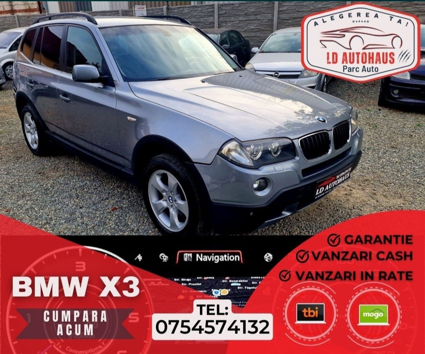 Bmw X3-4x4 150 CP Parc Auto Rate sau Cash