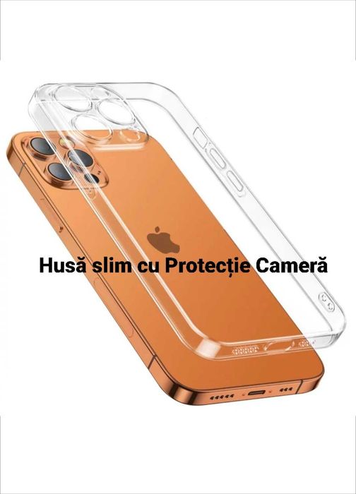 Husa Slim iPhone 13 Pro / 13 Mini cu Protectie Camera