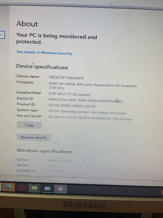 Calculator complet cu monitor