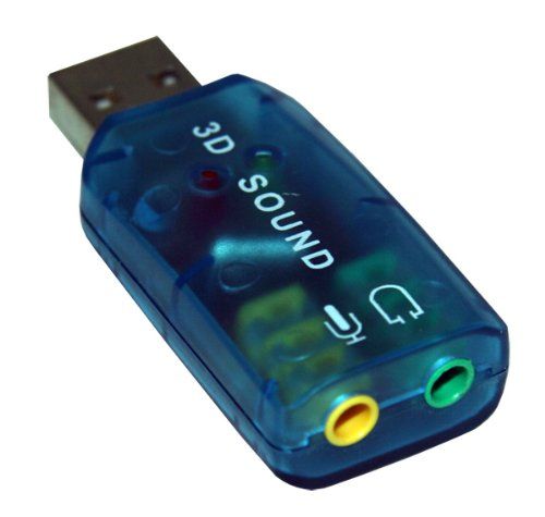 Внешняя звуковая карта 3D Sound 5.1, Тип: внешняя 3D, Тип под: USB 2.0