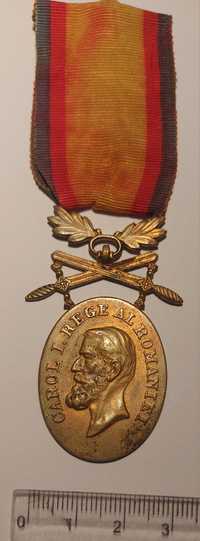 Medalia Carol 1 " bărbăție și credință " clasa 1 ,model de razboi!
