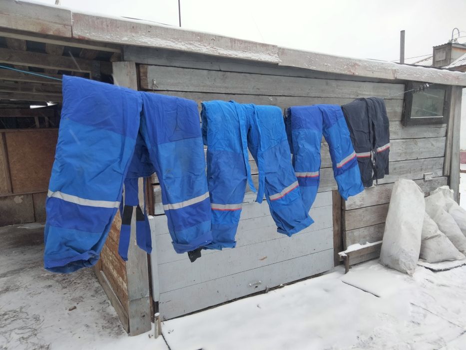 Штаны ватные на 1,60-1.70см размеры.