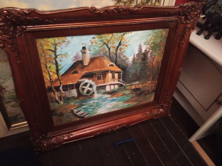 Маслени картини  с реставрирани рамки