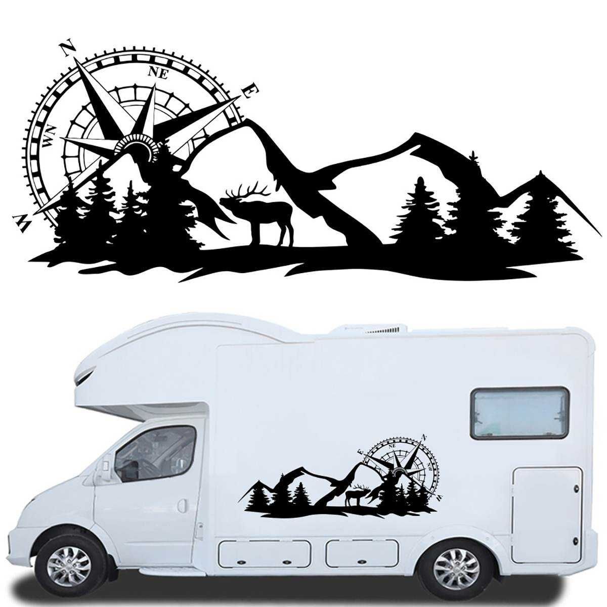 Sticker Autorulota Camper Rulota PVC 148x58cm