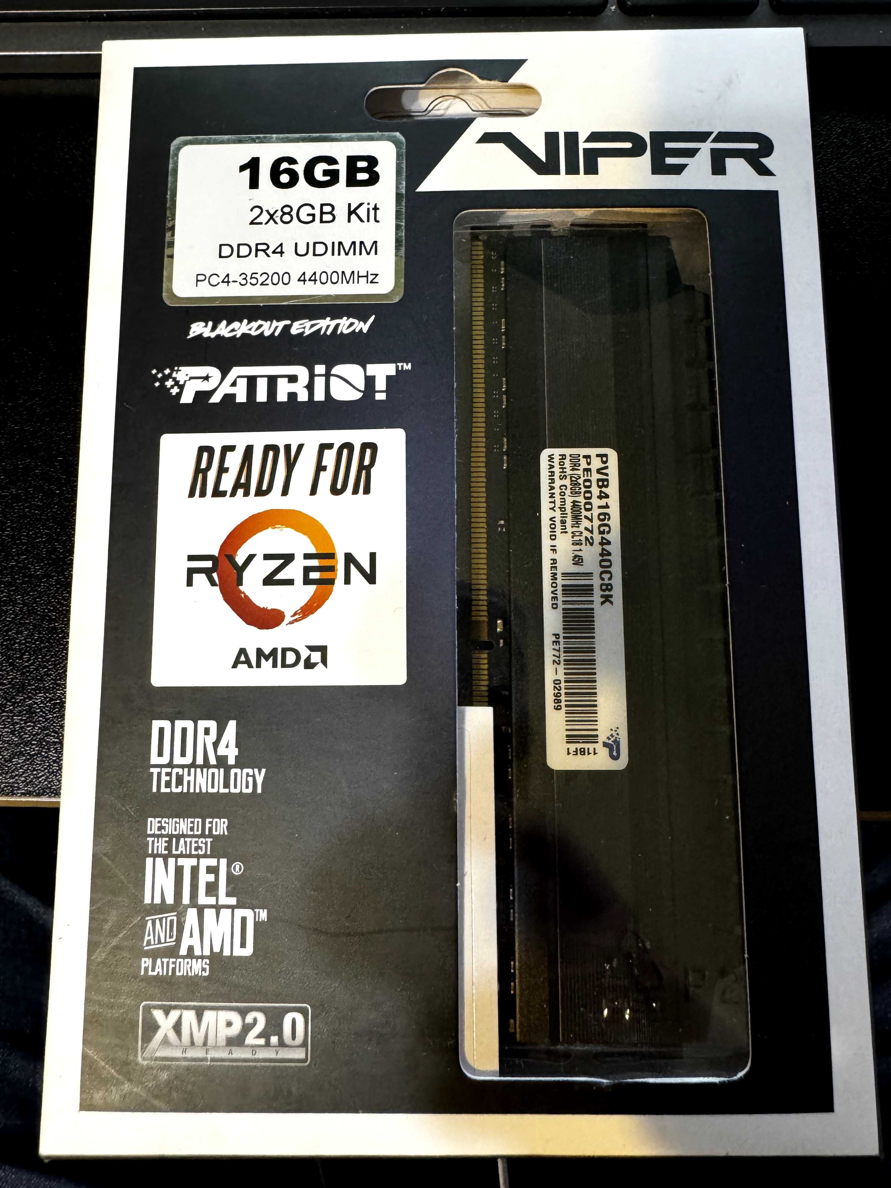 Viper Patriot 16Gb (2x8Gb) DDR4 4400Mhz