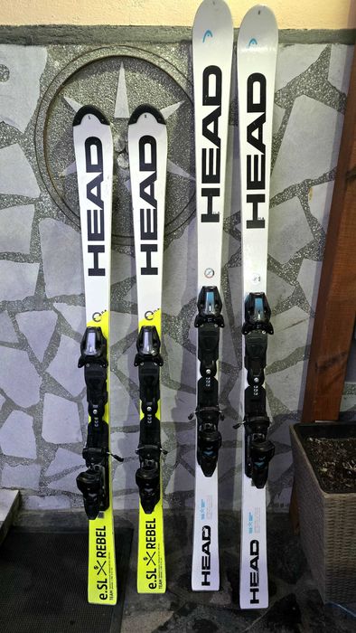 Ски HEAD SL 144 см.  и  GS 166см.
