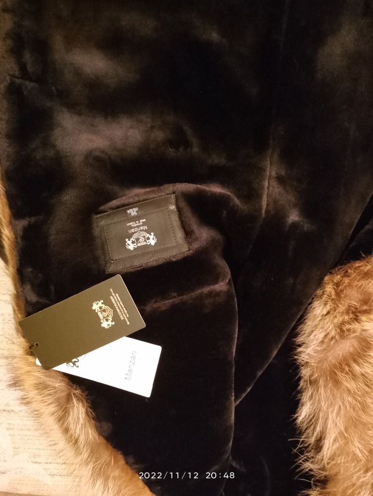 Кожанную куртку ( дублёнку) на меху продам ,новая, производства Турция