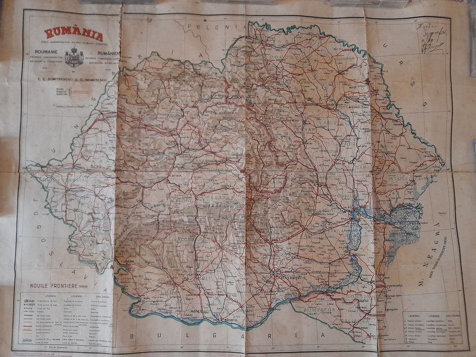 Harta România Mare 1940
