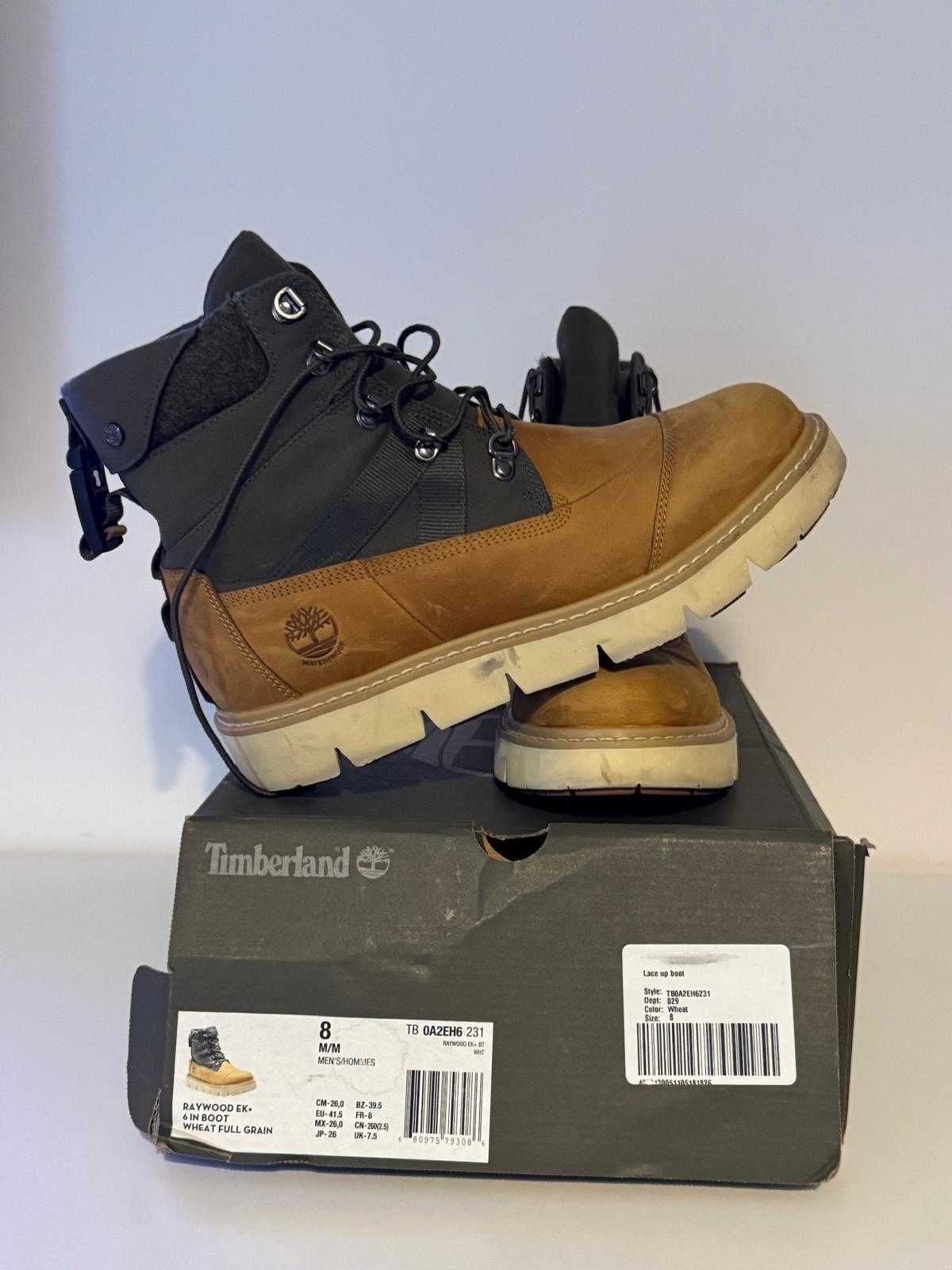 Timberland, Ghete Raywood Ek 6 IN, Ocru/Verde marimea 41.5 barbati