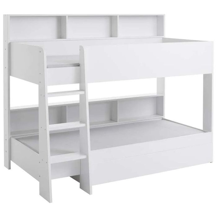 Двуетажно легло БЯЛО 200/90 КАТО НОВО