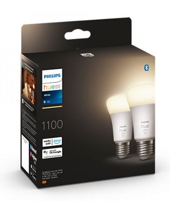 LED Крушки E27 9.5W 2700K 2 бройки philips hue