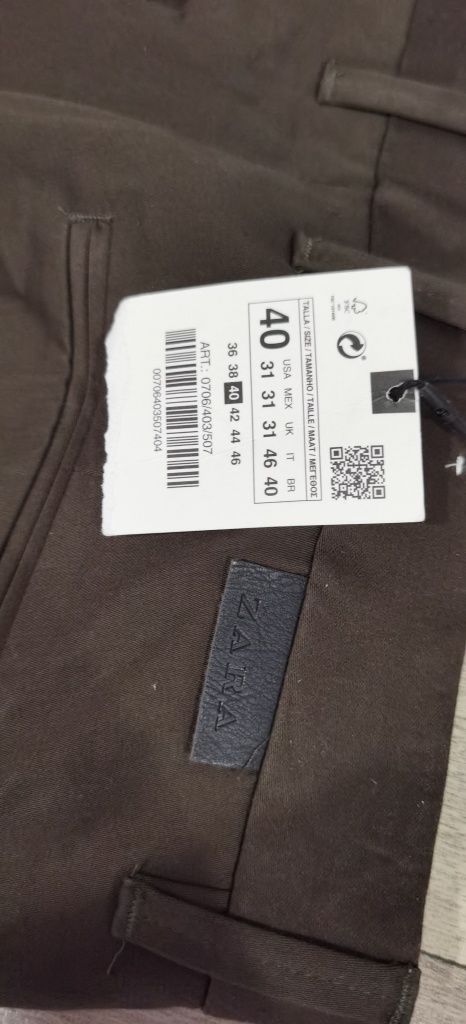 Pantaloni chino Zara bărbați mărimea 40(31) noi cu etichetă