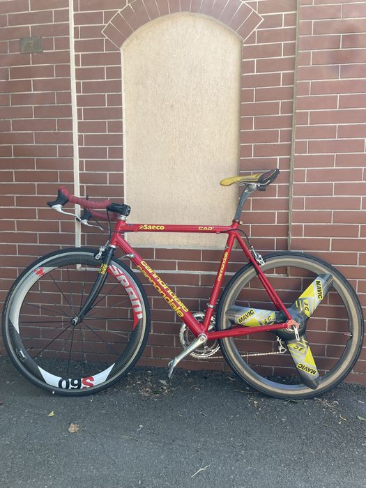 Bicicleta cursiera Cannondale cad3 saeco vintage aluminiu