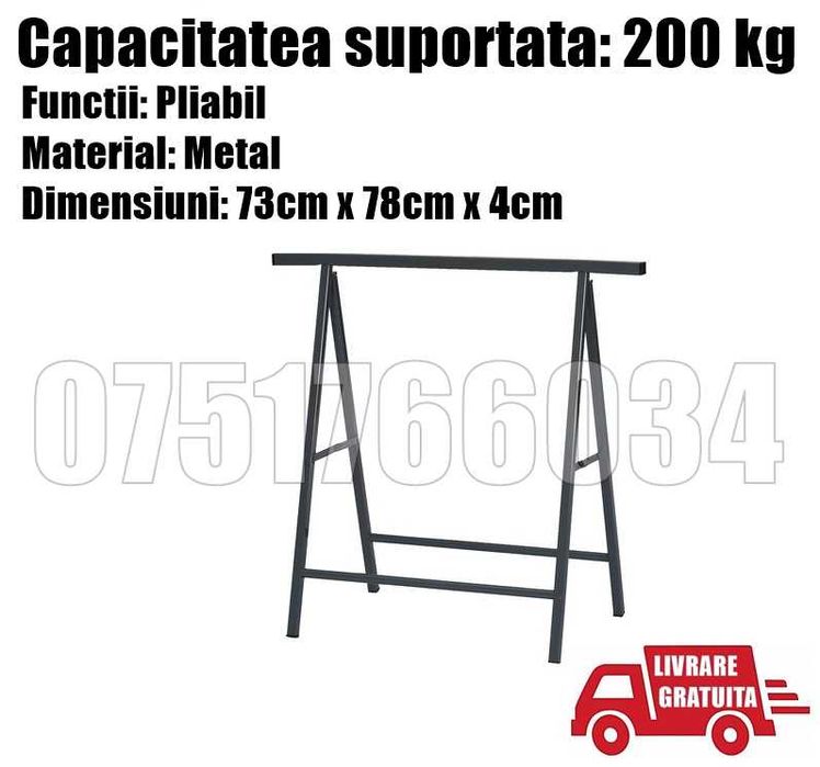 Capra Suport Lucru Pliabil Metalica 200kg + Livrare GRATUITA