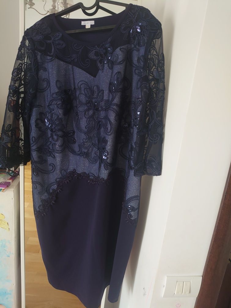 Rochie ocazie bleumarin mărimea 54