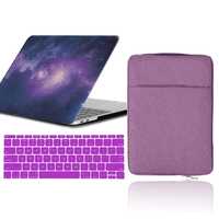 Carcasa Protectie Macbook A1932 A1466 A1369 A2179 A2159 negru galaxie