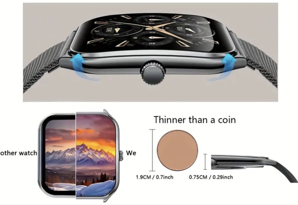 Ceas inteligent ultrasubțire .