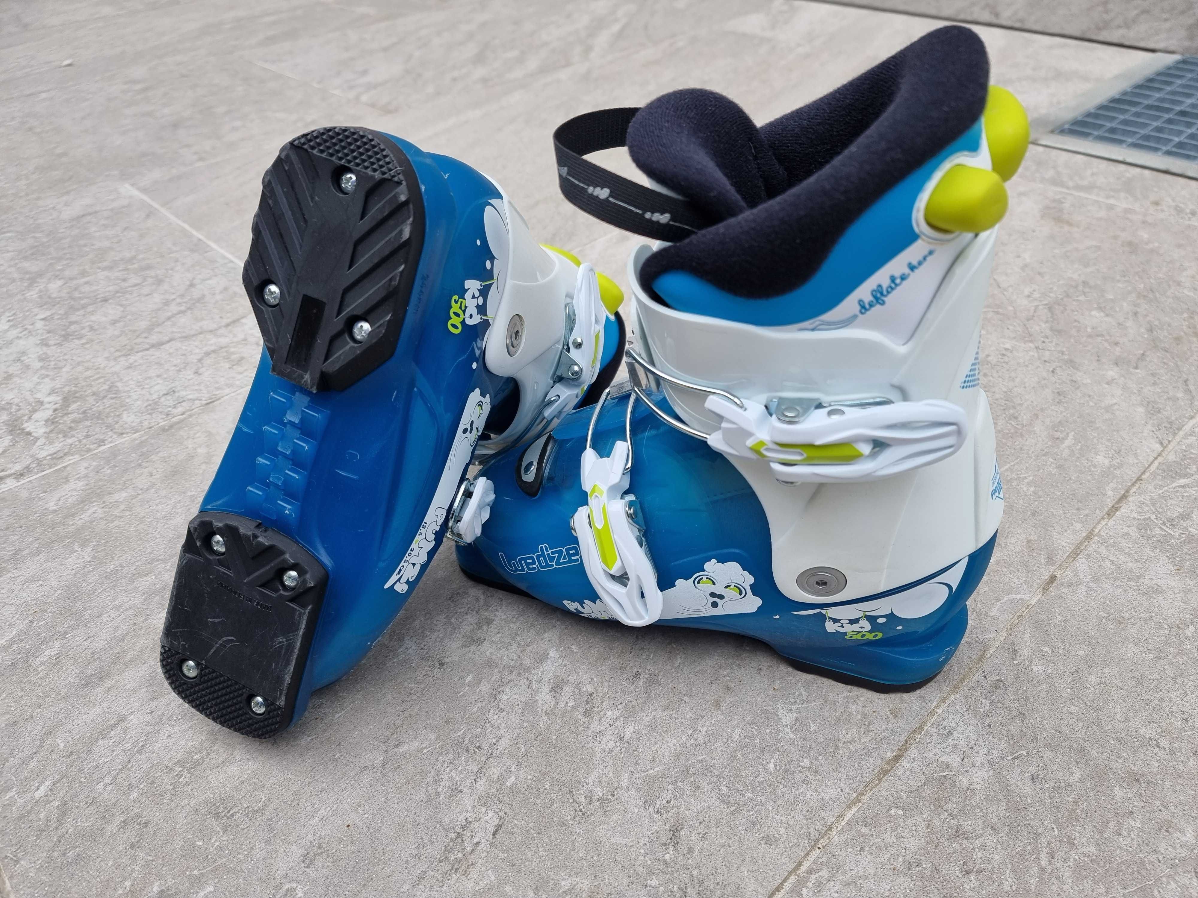 Ski-uri cu legaturi, clapari ajustabili, bete, set complet Wedze copii