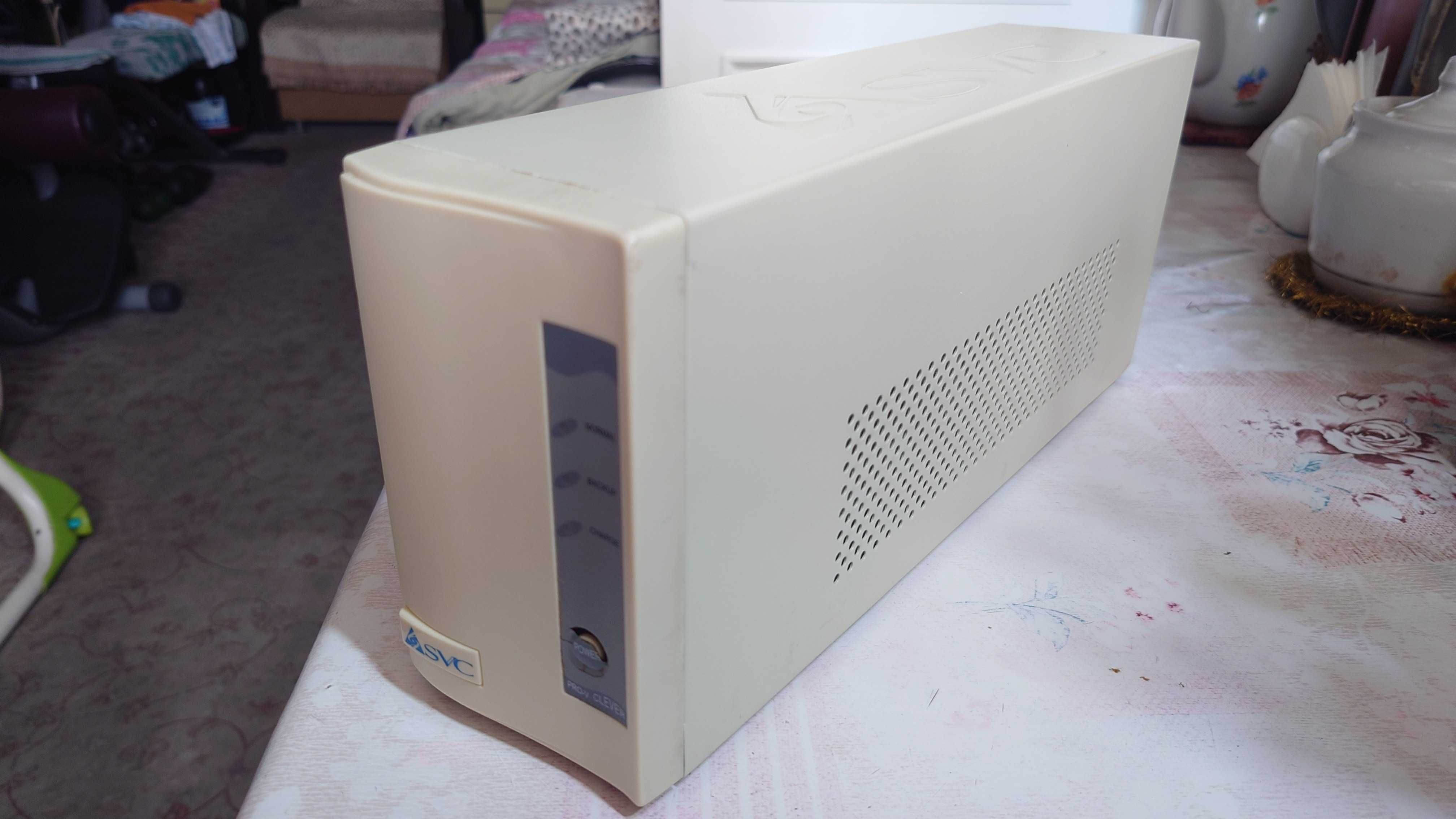 UPS SVC 500VA для компьютера,рабочий, только заменить аккумулятор