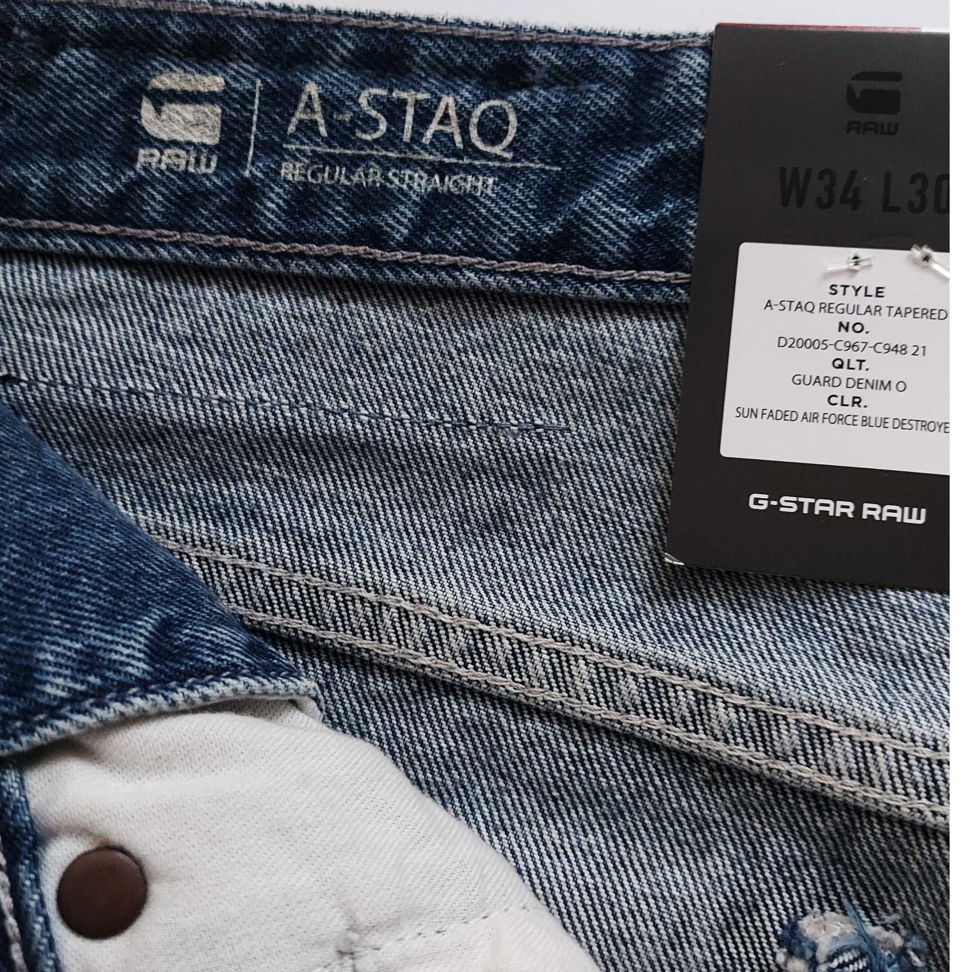 G-Star RAW A-Staq  Regular Мъжки дънки W34L30