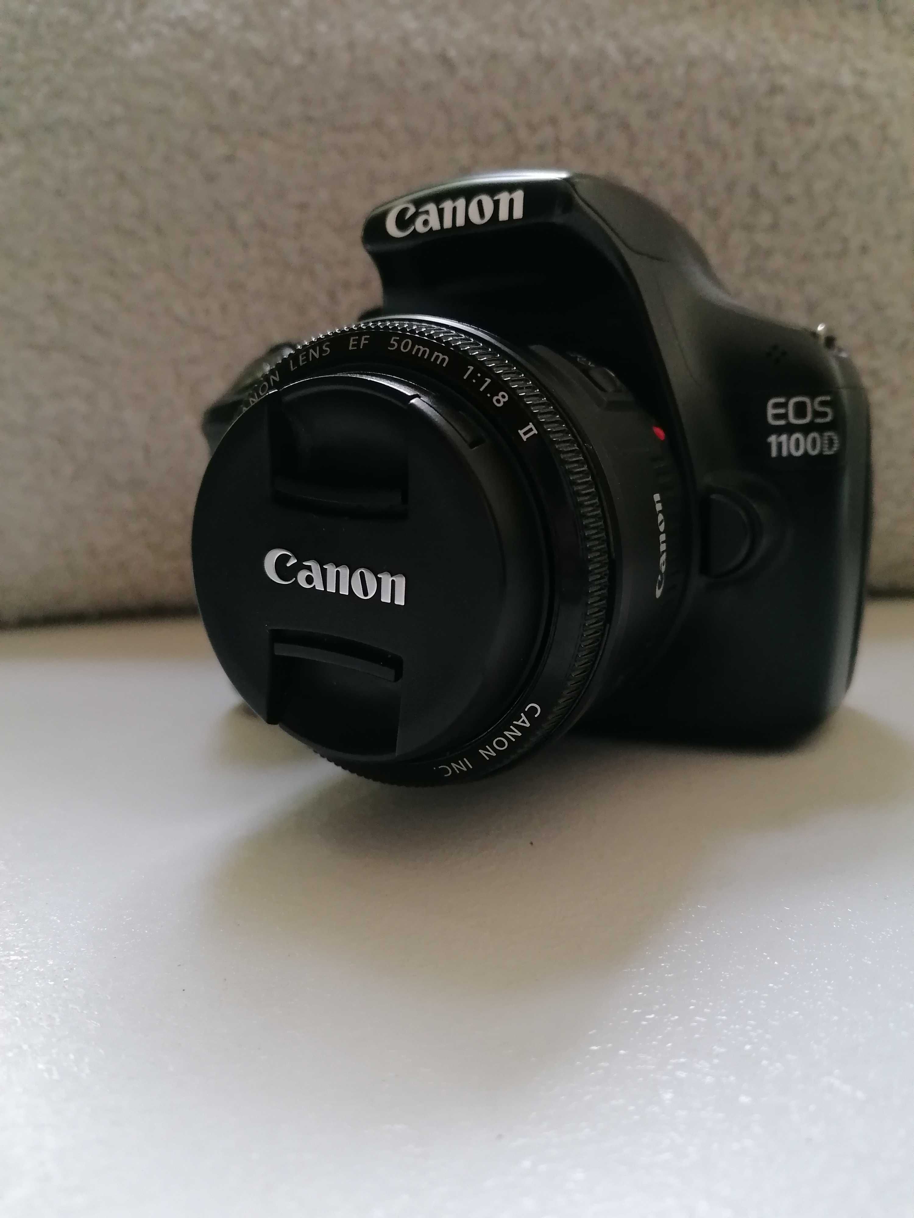 Фотоапарат Canon EOS 1100D с два обектива + Бонус чанта за фотоапарат
