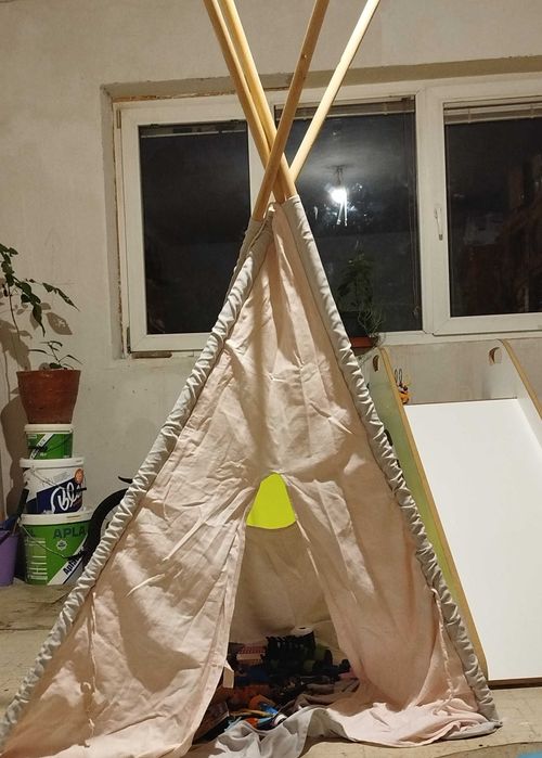 cort copii stil indian roz