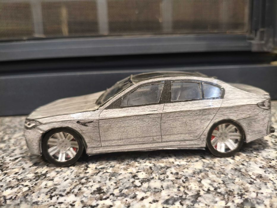 BMW M5 F90 бумажный вариант handmade