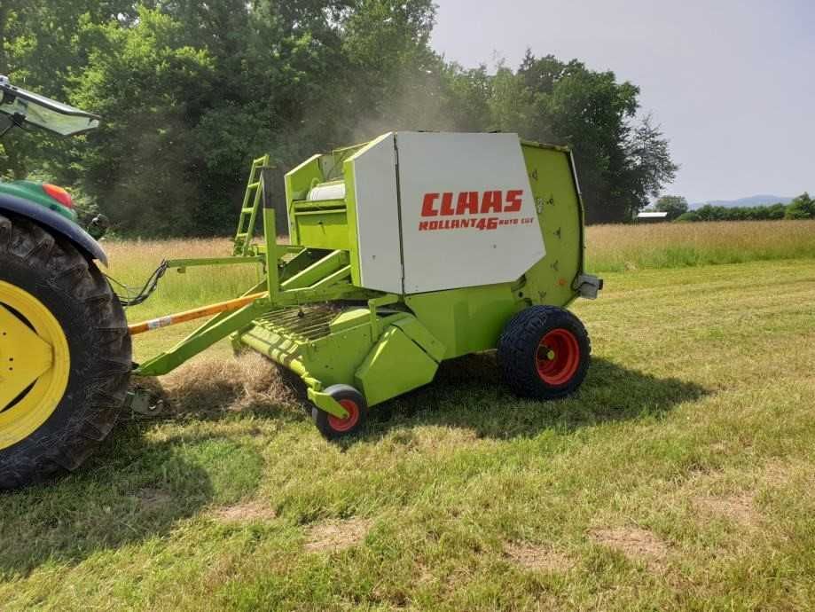 Presa Claas Rolland 46 Rotocut balot 120x120 Plasa Tocator Pickup 2 m