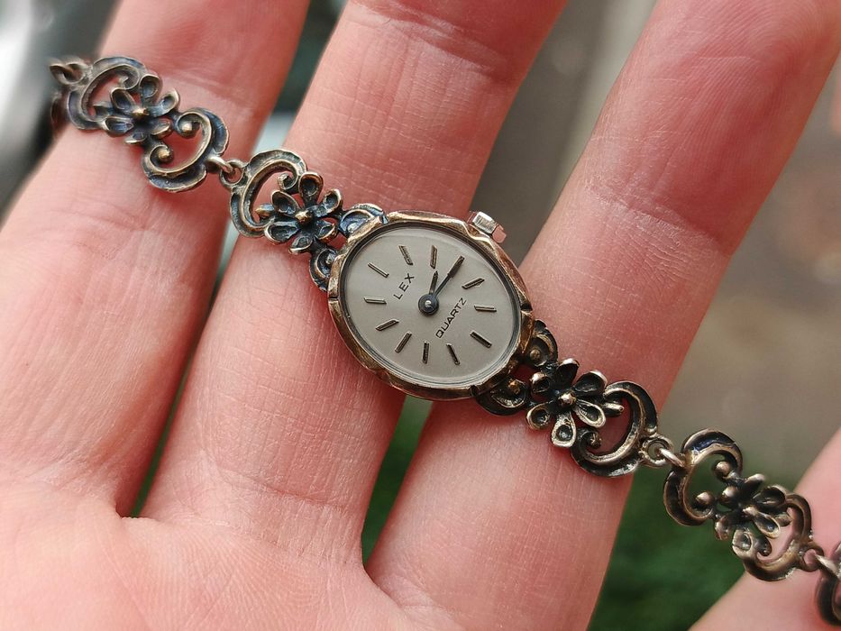 Silver Ceas Vintage Lex Argint Masiv 925