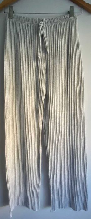 Pantalon casa/pijama, dama, gri deschis/largi, S/M, nou