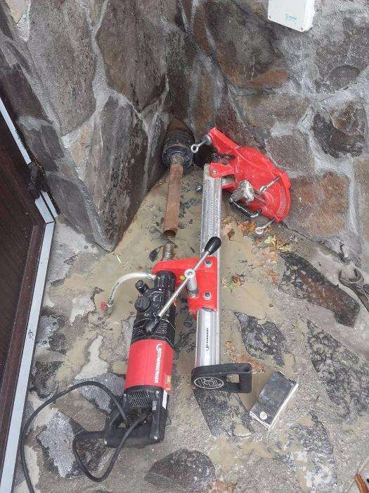 Carotare beton, gaura hota, evacuare centrala, aer conditionat