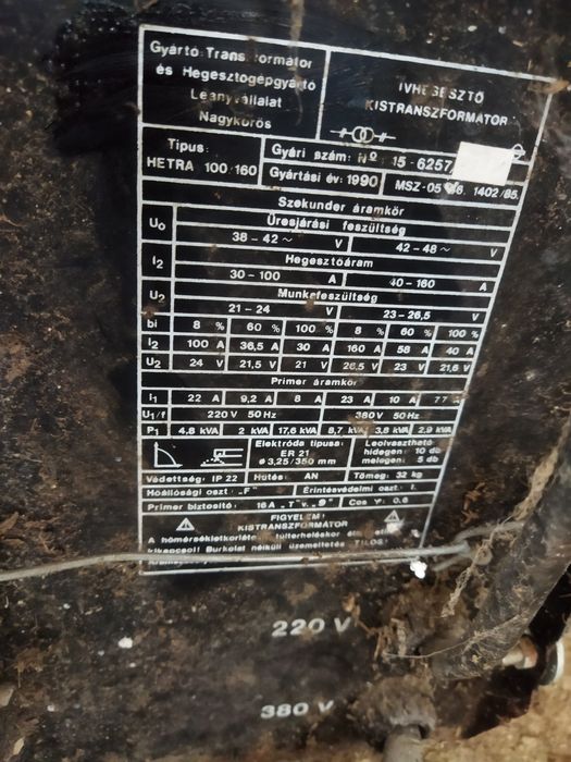 Aparat de sudură trifazic Hetra