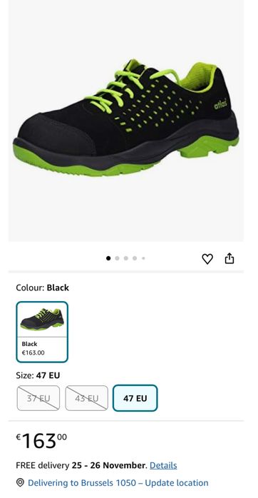 Работни обувки с метално бомбе ATLAS .Номер 43