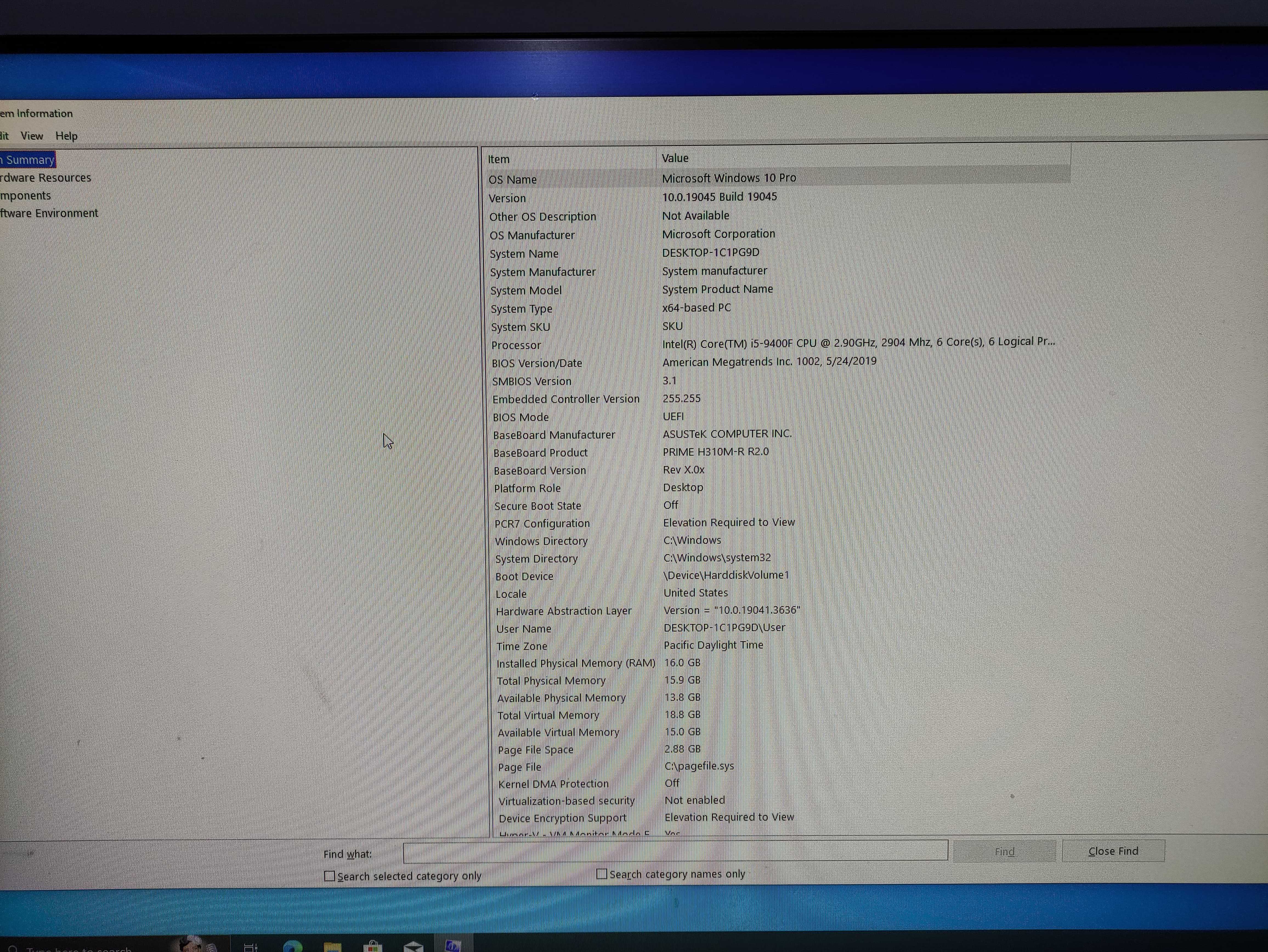 Desktop i5-9400F, 1650 + Monitor 144 Hz, 1ms, G-SYNC + Periferice