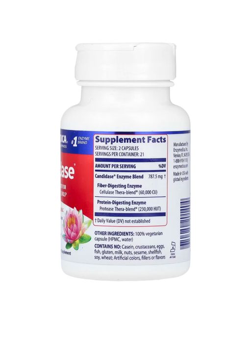 Enzymedica Candidase – поддержка баланса кишечной флоры
