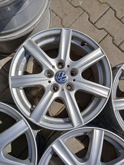 4 jante aliaj 5x112 R16 volsvagen passat golf 5 6.7 turan jeeta caddy