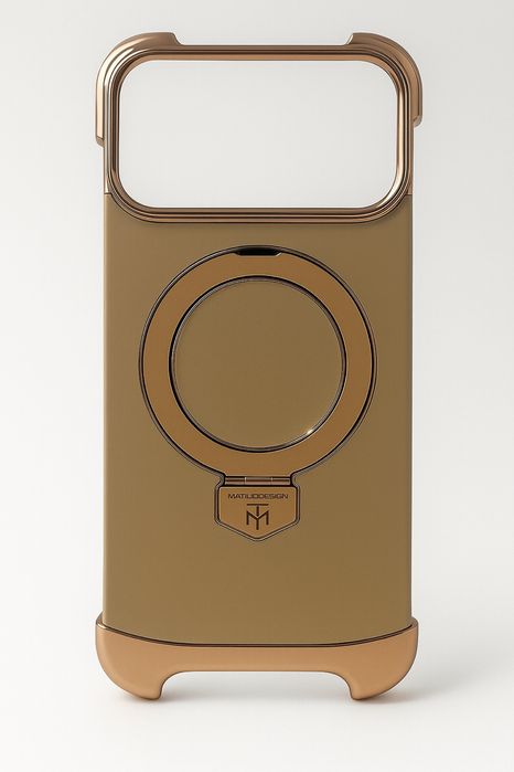 Луксозен магнитен кожен калъф с поставка iPhone 17 Pro / Max