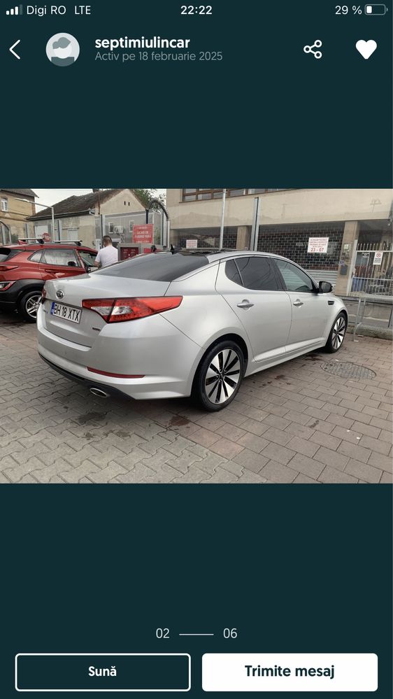 Vand Kia Optima 2014