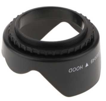 Parasolar foto-video  cu filet 49mm,nou .