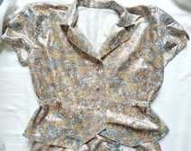 Праздничная блестящая двойка (кофта и юбка), размер 56-58