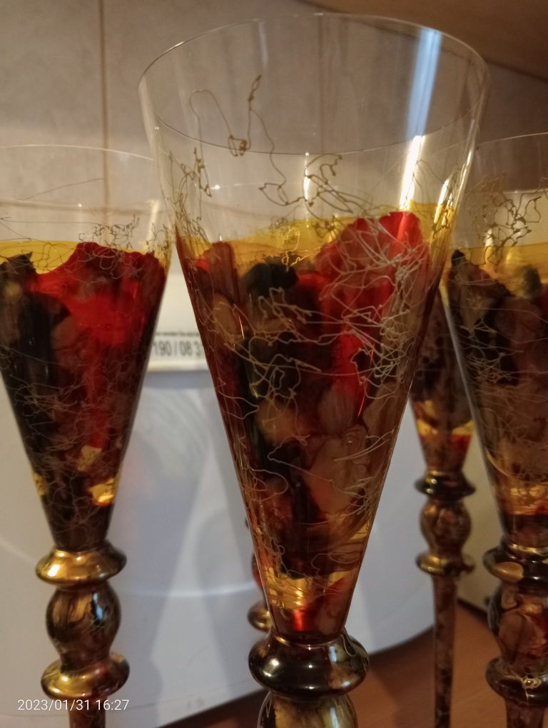 Pahare șampanie/cocktail vintage