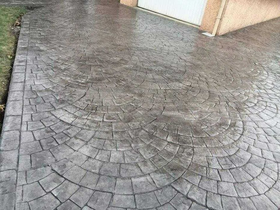 Beton amprentat decorativ. Pavaje cu beton amprentat