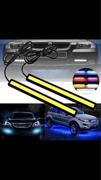 Benzi LED DRL lumina alba pentru auto