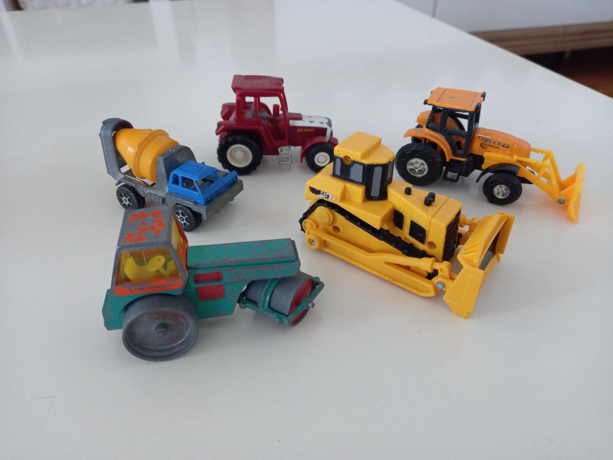 4 колички Darda Motor. Mетални валяк и бетоновоз. Интересни Majorette.