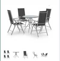 Стол Маса Комплект 5 части 4 ри стола и маса